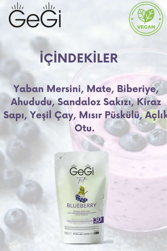 Yaban Mersini Blueberry Tea Çay 1 Aylık Paket