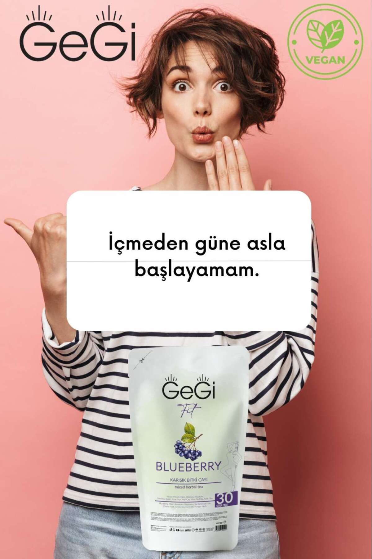 Yaban Mersini Blueberry Tea Çay 1 Aylık Paket