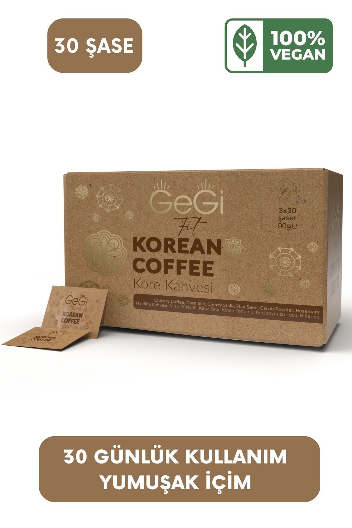 Kore Hindiba Kahvesi 1 Aylık Kullanım 30 Şase