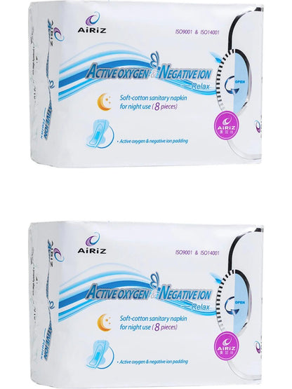 Tiens Airiz Hijyenik Kadın Pedi 8'li Gece Ped (8'li 2 Paket)