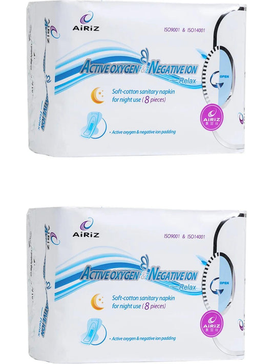 Tiens Airiz Hijyenik Kadın Pedi 8'li Gece Ped (8'li 2 Paket)