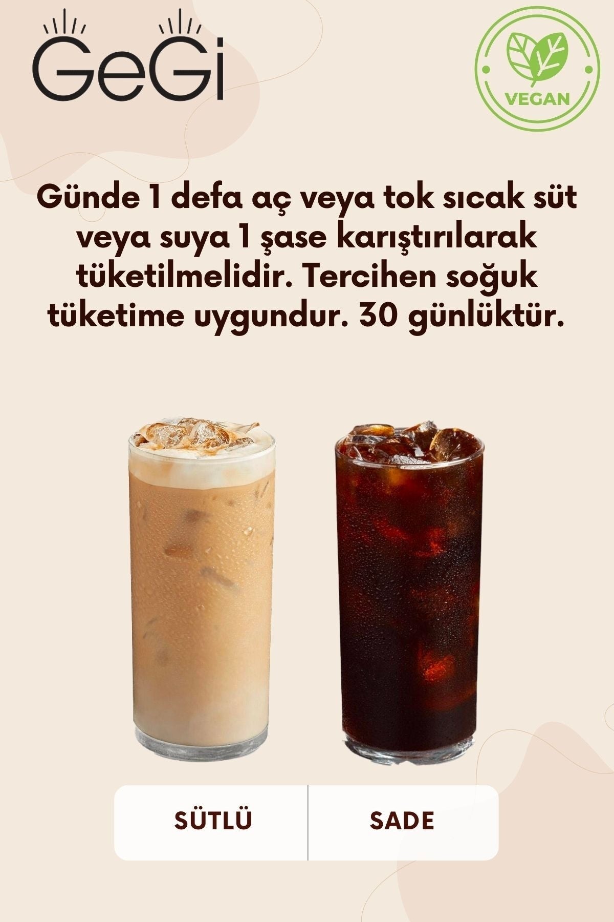 Kore Hindiba Kahvesi 1 Aylık Kullanım 30 Şase