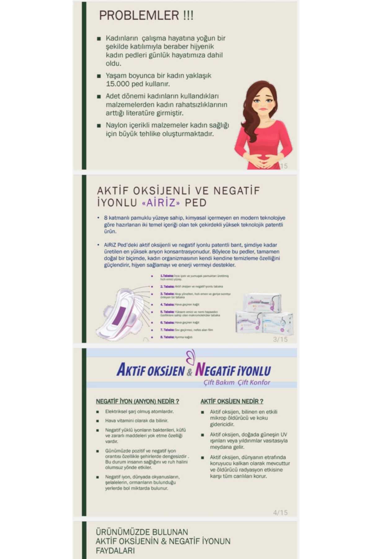 Tiens Airiz Hijyenik Kadın Pedi 6'lı Paket