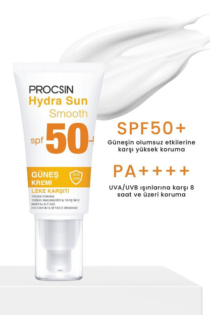 Hydra Sun Spf50+ Yoğun Nemlendirici Yatıştırıcı Leke Karşıtı Cam Cilt Güneş Kremi Pa++++