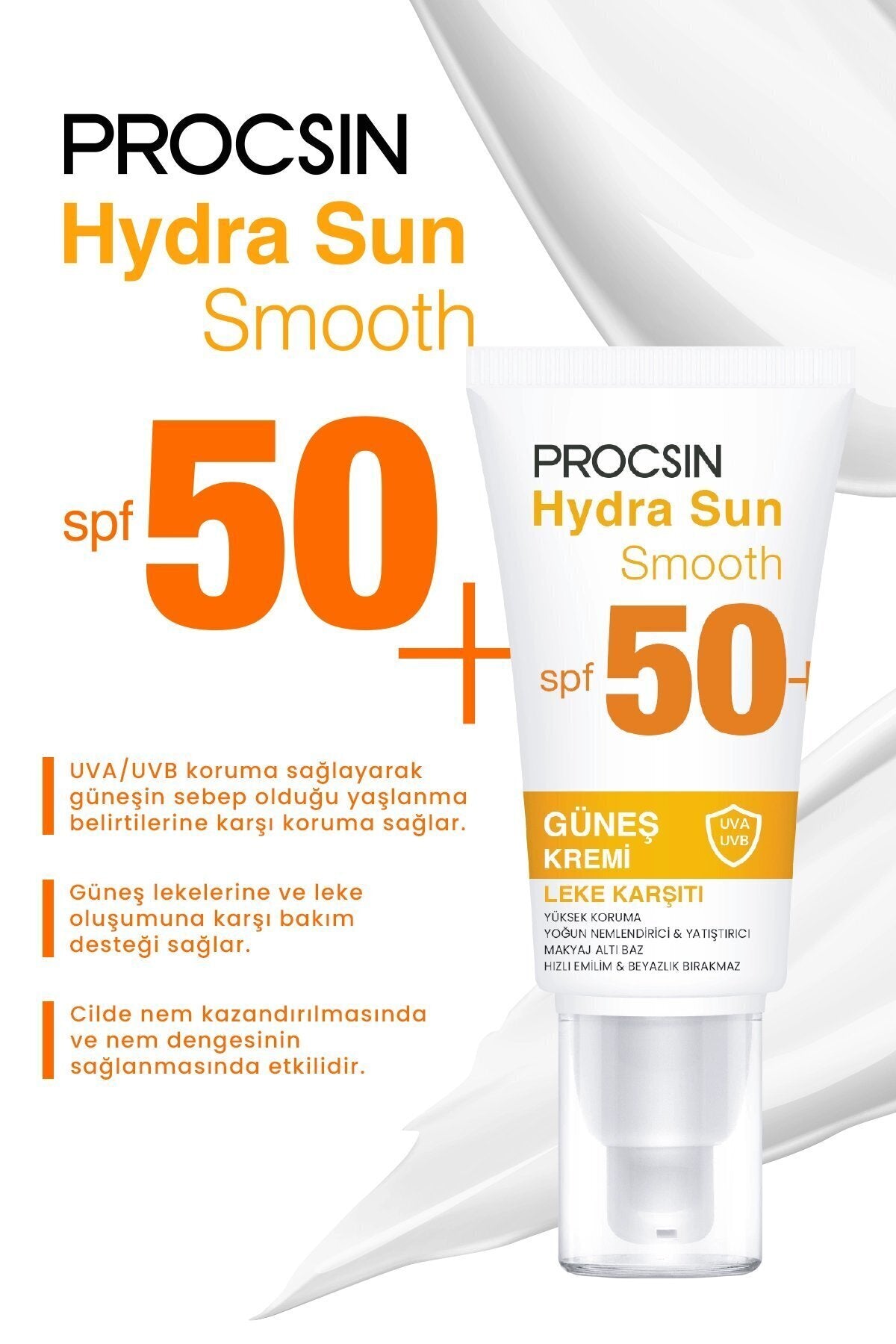Hydra Sun Spf50+ Yoğun Nemlendirici Yatıştırıcı Leke Karşıtı Cam Cilt Güneş Kremi Pa++++