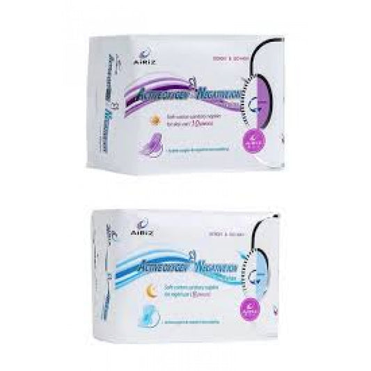 Tiens Airiz Hijyenik Kadın Pedi (1 Paket 8'li Gece Boy + 1 Paket 10'lu Orta Boy)