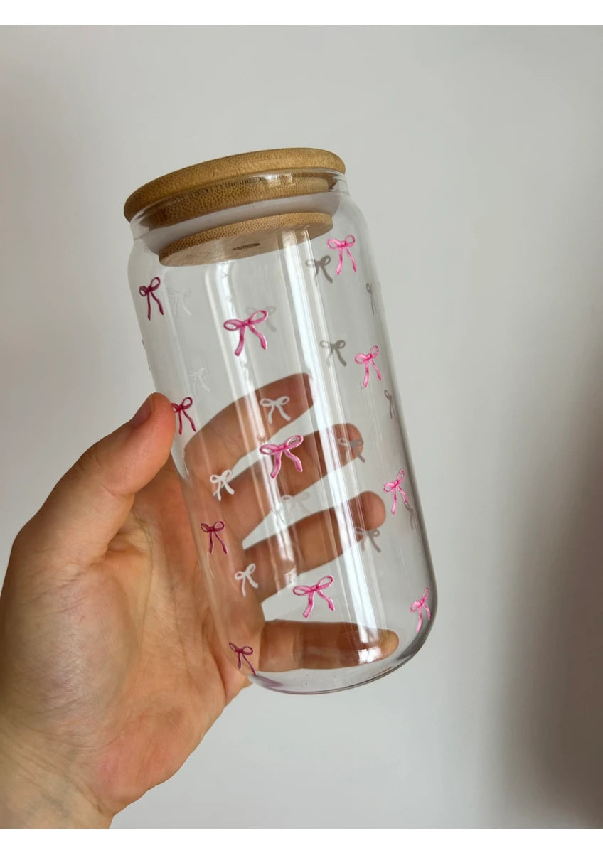 Minnaco Pipetli Kırmızı Fiyonklu Pinterest Bardak Hediyelik Kahve Bardağı Kola Bardağı