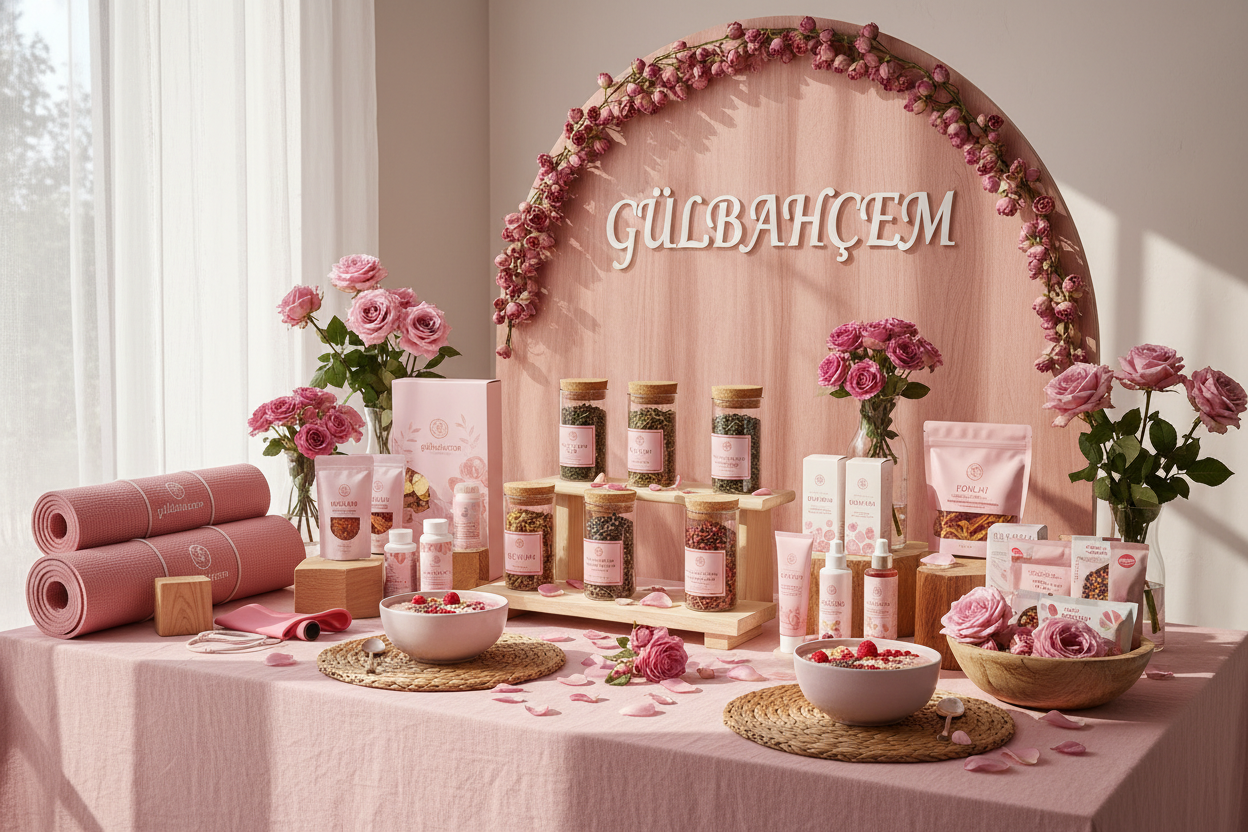 gülbahcem , pembe temalı sağlıklı yasam ürnleri