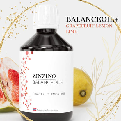 Zinzino Balance Oil+ Omega 3 & Vitamin D Takviyesi 300 ml – Portakal Limon Nane Aromalı